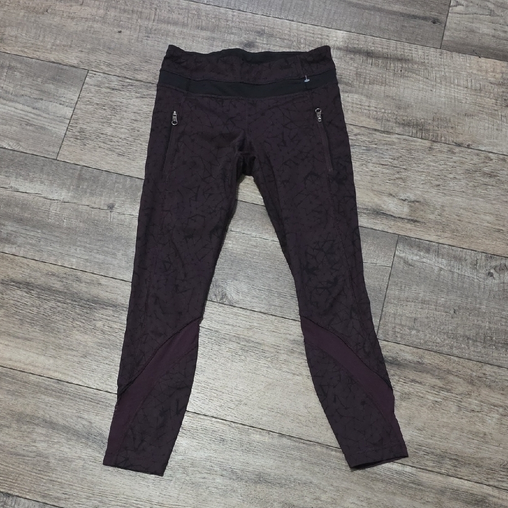 Lululemon Inspire 7/8 Tight II Luxtreme/Mesh Star Crushed Black Cherry